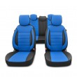 Coprisedili auto similpelle sport blu