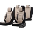 Coprisedili auto sport beige (anteriore-posteriore)