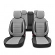 Coprisedili auto similpelle sport grigio